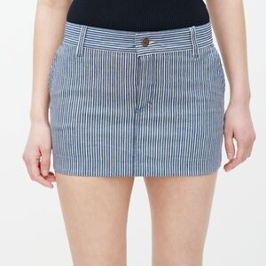 Gucci Blue and White Striped Garment